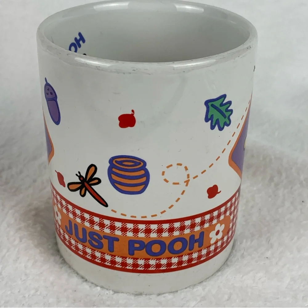 Vintage Disney Winnie The Pooh Mug Cup Ceramic “Just Pooh” Coffee‎ Tea Cup